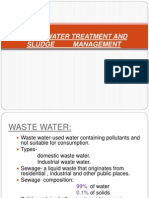 Waste Water Treatment and Sludge Management