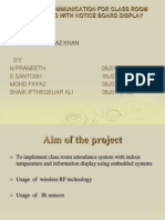 Wireless Communication For Class Room Monitoring With Notice Board Display