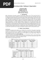 Cement Marketing in India: Challenges & Opportunities: SRM University, Chennai