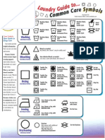 Laundry Guide To Common Care Symbols
