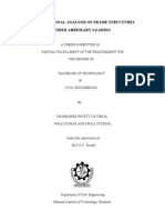 Two Dimensional Analysis of Frame Structures