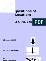 Prepositions of Location