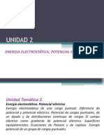 UNIDAD 2 Energia Potencial Electrostática. Potencial Eléctrico