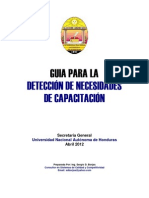 Guia para La Deteccion de Necesidades de Capacitacion Seg Unah