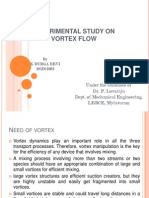 Experimental Study On Vortex Flow