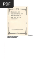 Recueil Des Traditions Du Prophète Sur Les Actes Interdits