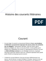 Histoire Des Courants Litteraires