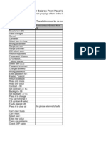 Phrases To Translate For Solaron Front Panel Localization