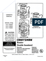 Crrftsmrno: Router Double Insulated