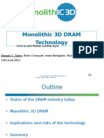 Monolithic 3D DRAM Technology: Click To Edit Master Subtitle Style