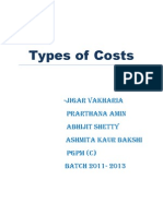 Types of Costs