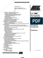 8-Bit Microcontroller With 128K Bytes In-System Programmable Flash Atmega128 Atmega128L Preliminary