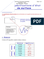 Les Specifications Etat de Surface