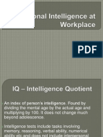 Emotional Intelligence at Workplace