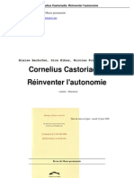 Castoriadis Réinventer L'autonomie