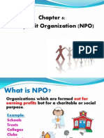 Chapter 6: Non Profit Organization