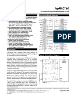 Isppac 10: Features Functional Block Diagram