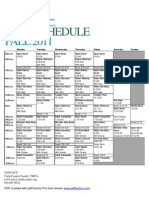 Pool Schedule Fall 11