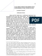 I Need A Dollar: Employment Discrimination Against Ex-Offenders in The United States