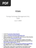 Foreign Exchange Management Act, 1999 W.E.F. 2000