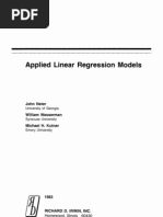 Applied Linear Regression Models by John Neter, William Wasserman, Michael H. Kutner