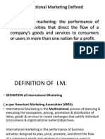 International Marketing Defined