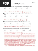 Probability HW Key