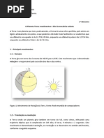 O Planeta Terra - Movimentos e Leis Da Mecanica Celeste