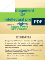 Management of Ipr