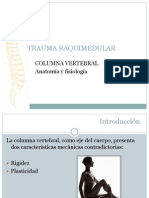 Anatomía y Fisiología Columna Vertebral Médula