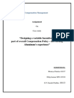 Designing A Variable Incentive Scheme As Part of Overall Compensation Policy - The Farlang Aluminum's Experience