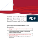 Griffith Graduate Attributes - Ethical Behaviour