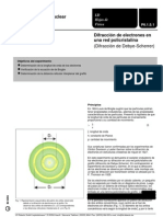 Difraccion de Electrones en Una Red Policristalina