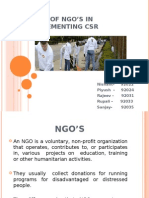 NGO and CSR