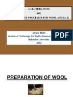 Wool and Silk Pretreatment