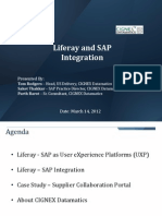 CIGNEX Liferay SAP Integration Slides