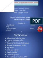 Project On Financial Modeling of The Coca Cola Company: Information Technology Training Centre-Charni Road