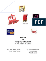 Project On The Study of Youth Profile of The Listeners of FM Radio