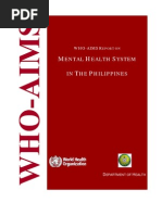 WHO Mental Health System in The Philippines