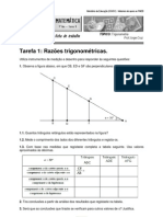 Ficha Trigonometria - Tarefas DGIDC