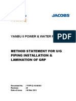 YT-PF-Z-16-00202 Rev B Method Statement of GRP