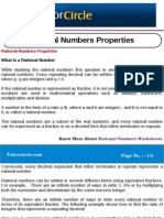 Rational Numbers Properties