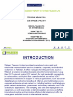 Strategic Management Presentation On Wateen Telecom LTD