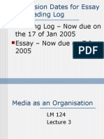 Media As An Organisation LM124