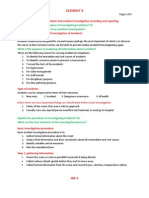 Nebosh IGC Element 8 Accident Investigation Recording and Reporting (Notes)