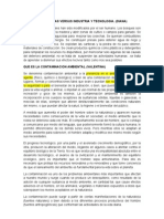 Ecosistemas Versus Industria y Tecnologia