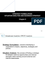 Strategy Formulation: Situation Analysis and Business Strategy