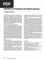 Fabrication of An Inexpensive Lon-Selective Electrode: (Ag, S-CUS)