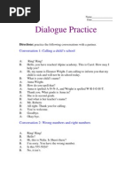 Dialogue Practice