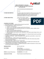 Jan 2012 PSY 201 Course Outline